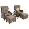 Lauko baldų komplektas Sofia, Ginger / Brown Melange