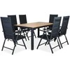 Lauko baldų komplektas SYDNEY, Dark pilkas/Teak
