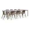 Lauko baldų komplektas TIBERINA BISTROT/TEVERE 8+1, stalas 211-275 cm, Tortora