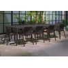 Lauko baldų komplektas TIBERINA BISTROT/TEVERE 10+1, stalas 211-275 cm, Anthracite