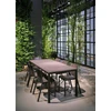 Lauko baldų komplektas TIBERINA BISTROT/TEVERE 8+1, stalas 147-211 cm, Terra