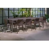 Lauko baldų komplektas TIBERINA BISTROT/TEVERE 10+1, stalas 211-275 cm, Terra