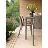 Lauko baldų komplektas TIBERINA BISTROT/TEVERE 8+1, stalas 147-211 cm, Tortora