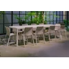 Lauko baldų komplektas TIBERINA BISTROT/TEVERE 10+1, stalas 211-275 cm, Tortora