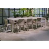 Lauko baldų komplektas TIBERINA BISTROT/TEVERE 8+1, stalas 211-275 cm, Tortora