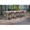 Lauko baldų komplektas TIBERINA/TEVERE 10+1, stalas 211-275 cm, Tortora