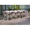 Lauko baldų komplektas TIBERINA/TEVERE 8+1, stalas 211-275 cm, Corda