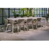 Lauko baldų komplektas TIBERINA/TEVERE 8+1, stalas 211-275 cm, Tortora