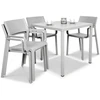 Lauko baldų komplektas TRILL/CUBE 80, 4+1, Bianco
