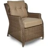 Lauko baldų komplektas TRIVENTO 2 + su pufais, Brown