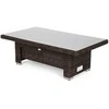 Lauko baldų komplektas Trivento Corner, Brown Mat / Brown Melange
