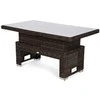 Lauko baldų komplektas Trivento Corner, Brown Mat / Brown Melange