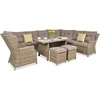 Lauko baldų komplektas TRIVENTO DINING, Brown