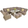 Lauko baldų komplektas TRIVENTO DINING, Brown