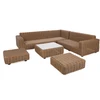 Lauko baldų komplektas Umbria Corner, rusvai gelsvas / Taupe Melange
