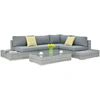 Lauko baldų komplektas VERONA BASIC, Stone Pilkas