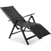 Lauko kėdė-gultas Ibiza Relax, Juodas / Juodas
