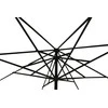 Lauko skėtis, 500 cm, kvadratinis, pilkas