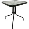 Lauko stalas Bergama, 60x60x70 cm, juodas