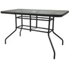 Lauko stalas Bergama/O, 140x80x70 cm, juodas