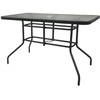 Lauko stalas Bergama/O, 140x80x70 cm, juodas