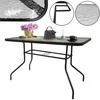 Lauko stalas Bergama Trio, 120x70x70 cm, juodas