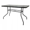 Lauko stalas Bergama Trio, 120x70x70 cm, juodas