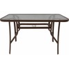 Lauko stalas Majorca Duo, 150x80x70 cm, rudas