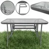 Lauko stalas Majorca Trio, 120x70x70 cm, pilkas