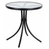 Lauko stalas Trapani, ø60x70 cm, juodas