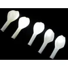 LED balionų rinkinys, balti, 5 vnt.