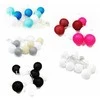 LED girlianda Cotton Balls, 10 LED, pilka/žalia/juoda