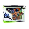 Lėktuvas su nuotolinio valdymo pultu, oranžinis/juodas