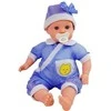 Lėlė kūdikis Baby Kid 45 cm, mėlyna