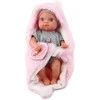 Lėlė kūdikis su pižama ir pleduku, 23 cm