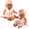 Lėlė kūdikis su rožine suknele ir galvajuoste, 24 cm