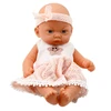 Lėlė kūdikis su rožine suknele ir galvajuoste, 24 cm