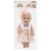 Lėlė su suknele ir galvos juosta, 30 cm