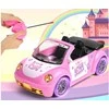 Lėlių automobilis Cabrio su pultu, rožinis