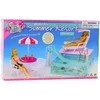 Lėlių vasaros baldų komplektas su baseinu "Summer Resort"