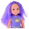 Lėlytė su violetiniais plaukais, 38 cm