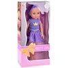 Lėlytė su violetiniais plaukais, 38 cm