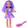 Lėlytė su violetiniais plaukais, 38 cm