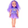 Lėlytė su violetiniais plaukais, 38 cm