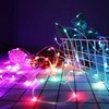 Lempučių girlianda SMART 100 LED RGB USB su pultu, 10+0.6m