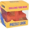 Loginė 3D dėlionė - galvosūkis "Puzzle Lock", oranžinė/geltona