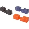 Loginė 3D dėlionė - galvosūkis "Puzzle Lock", grafito/oranžinė