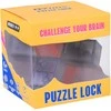Loginė 3D dėlionė - galvosūkis "Puzzle Lock", grafito/oranžinė
