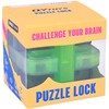 Loginė 3D dėlionė - galvosūkis "Puzzle Lock", žalia
