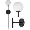 Lubinis šviestuvas Sieninis šviestuvas Modern Ball, 62 cm, Juodas